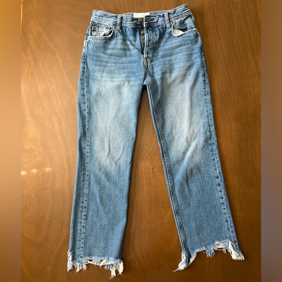 FREE PEOPLE | We the Free Button Fly Raw Hem Jeans - Picture 3 of 5